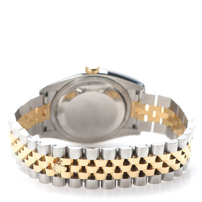 Rolex Stainless Steel 18K Yellow Gold Diamond 36mm Oyster Perpetual Datejust Watch Champagne 16233 3 of 7