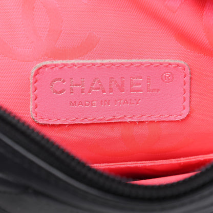 Chanel Calfskin Quilted Medium Cambon Messenger Black White 6 of 11