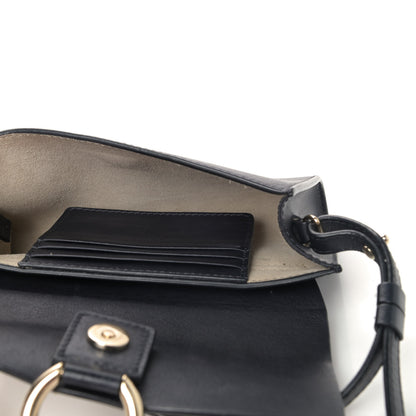 Chloe Suede Calfskin Mini Faye Shoulder Bag Full Blue Mustard 4 of 7
