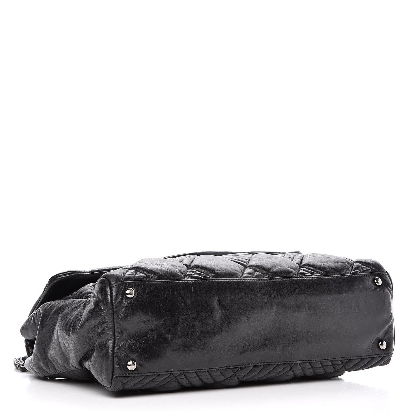 Lambskin In and Out XL Maxi Flap Black
