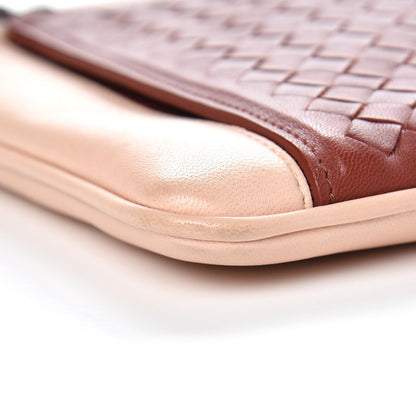 Bottega Veneta Nappa Intrecciato Zip Pouch Pink Brique 9 of 13