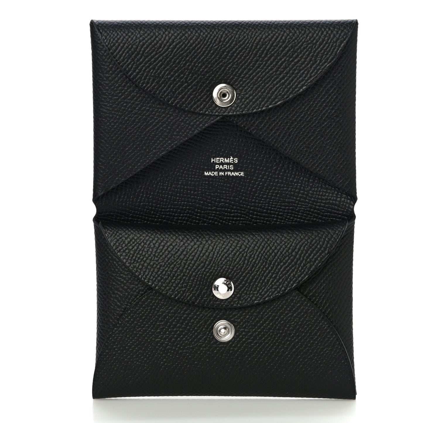 Epsom Calvi Duo Card Case Black