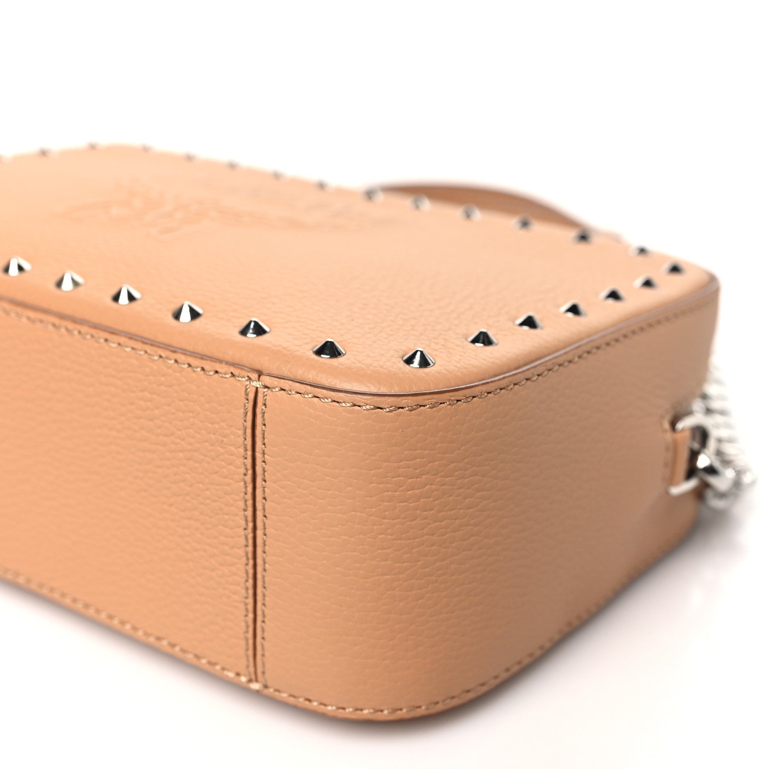 MCM Calfskin Chanswell Studded Camera Bag Beige 10 of 10