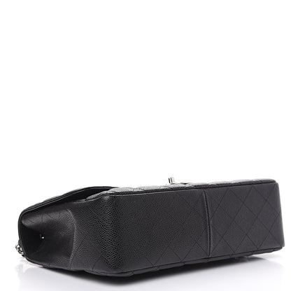 Chanel Caviar Quilted Jumbo Single Flap Black 3 of 12