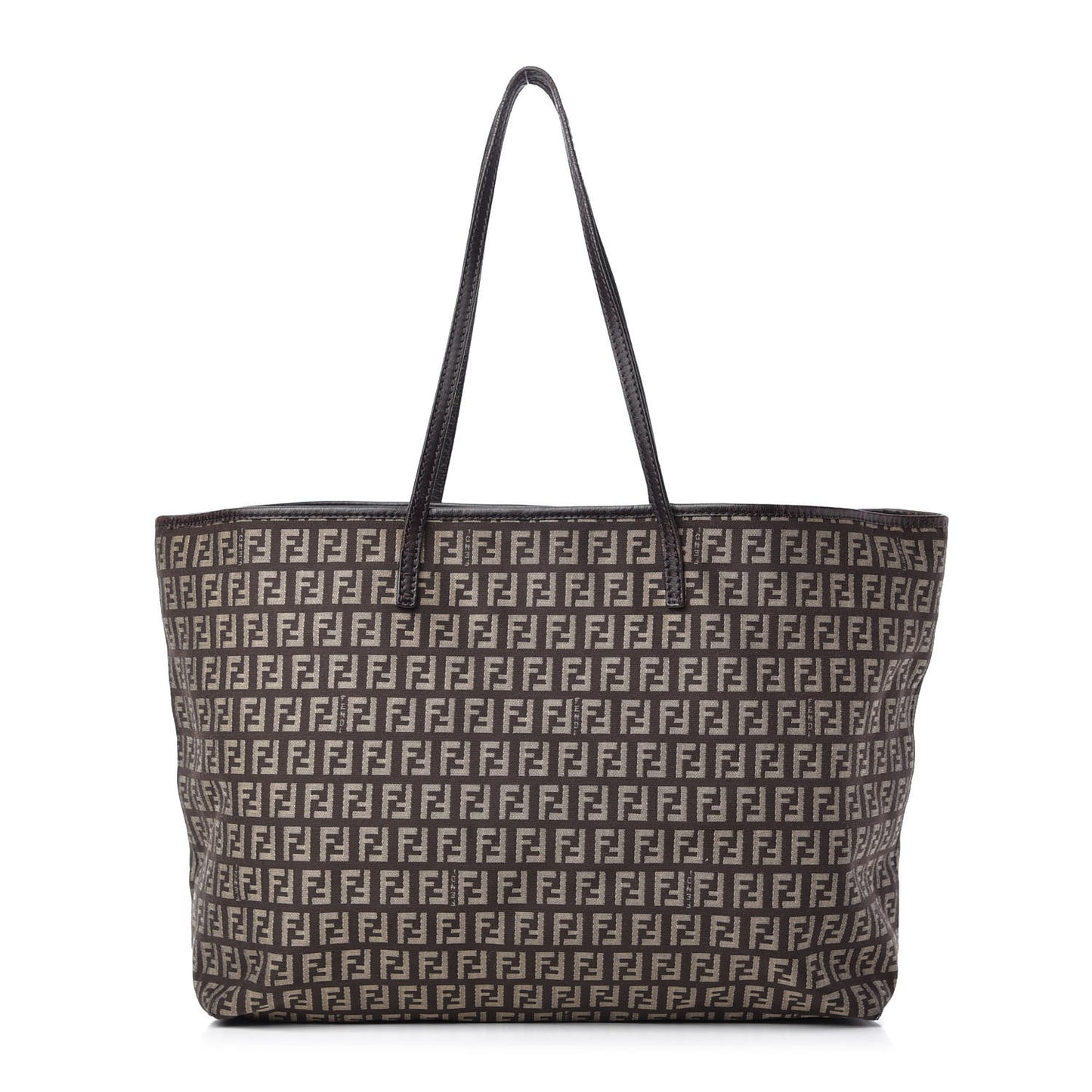 Zucchino Vitello Roll Tote Testa di Moro Beige