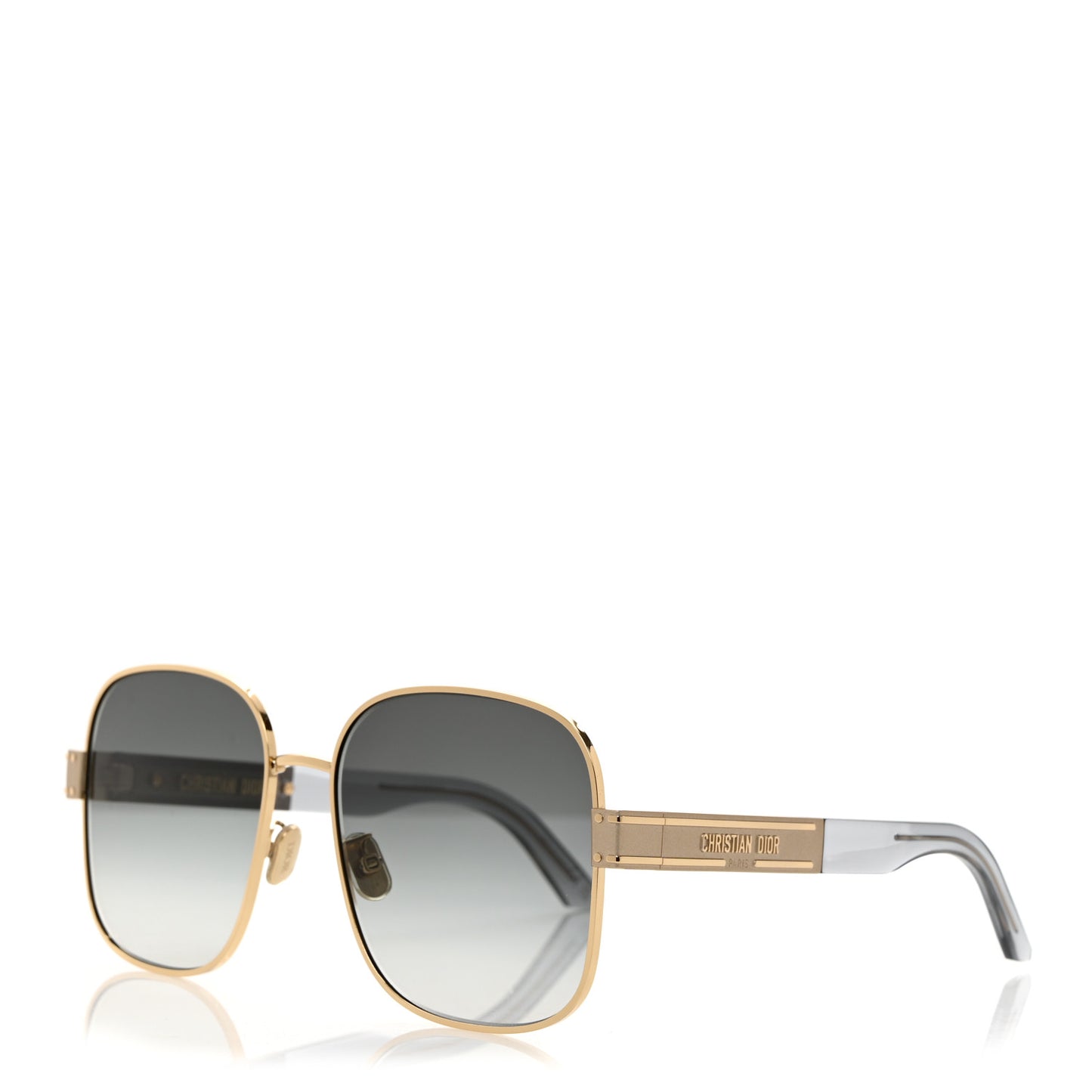 Diorsignature S5U Square Sunglasses Gold