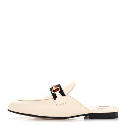 Gucci Malaga Kid Web Womens Princetown Slippers 35 Mystic White 1 of 10