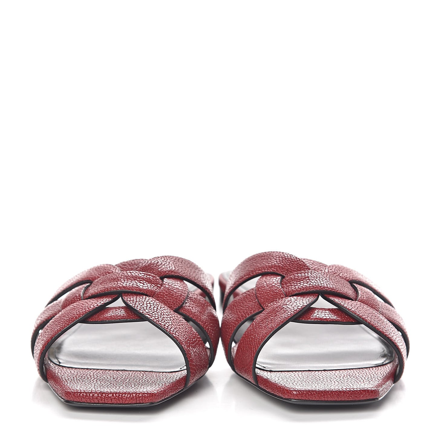 Grain De Poudre Nu Pied 05 Slide Sandals 38.5 Red