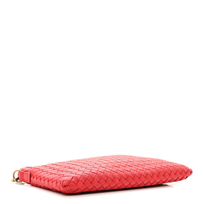 Bottega Veneta Nappa Intrecciato Biletto Chain Crossbody Red 4 of 11