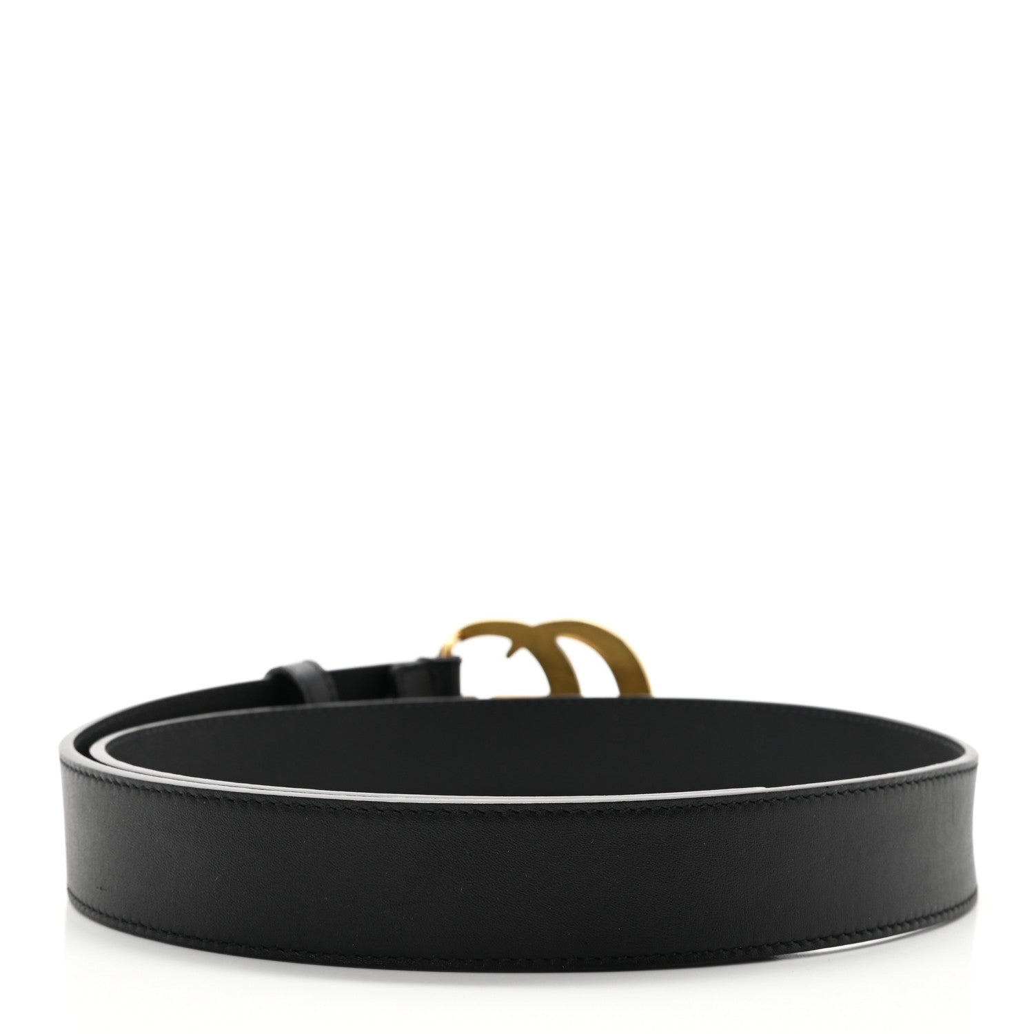 Gucci Calfskin Double G 30mm Belt 75 30 Black 2 of 8