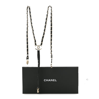 Chanel Calfskin CC Chain Suspenders M Black 4 of 4
