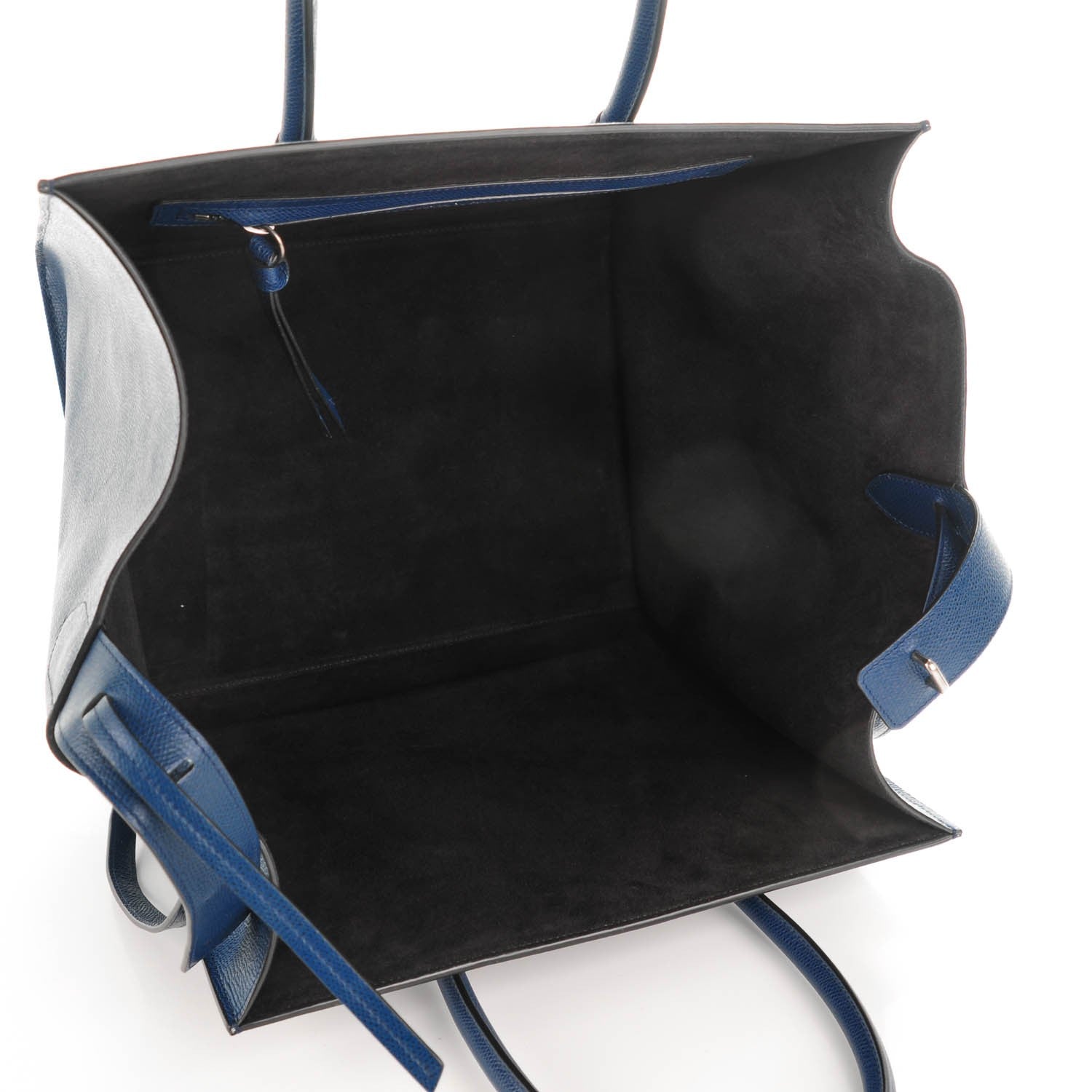 Celine Grained Calfskin Medium Phantom Luggage Indigo 5 of 7
