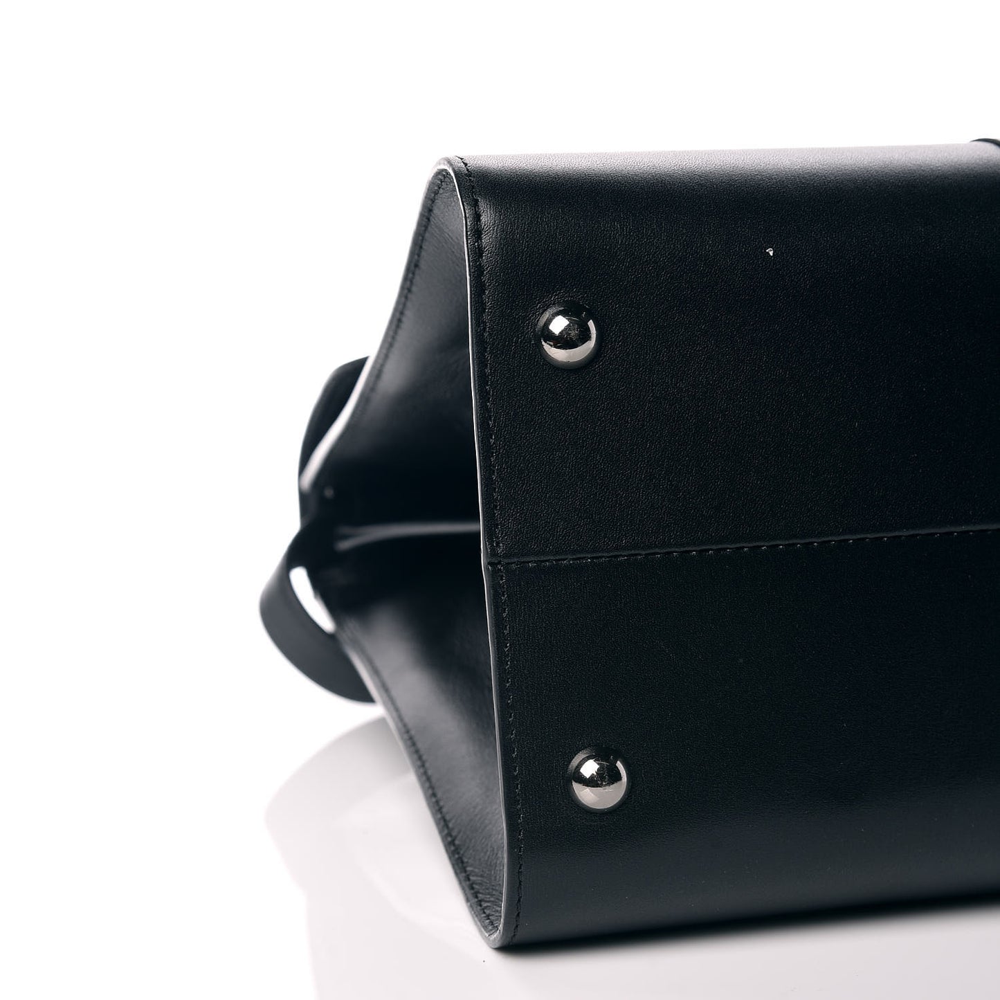 Calfskin MM L'Humour Brillant Satchel Black