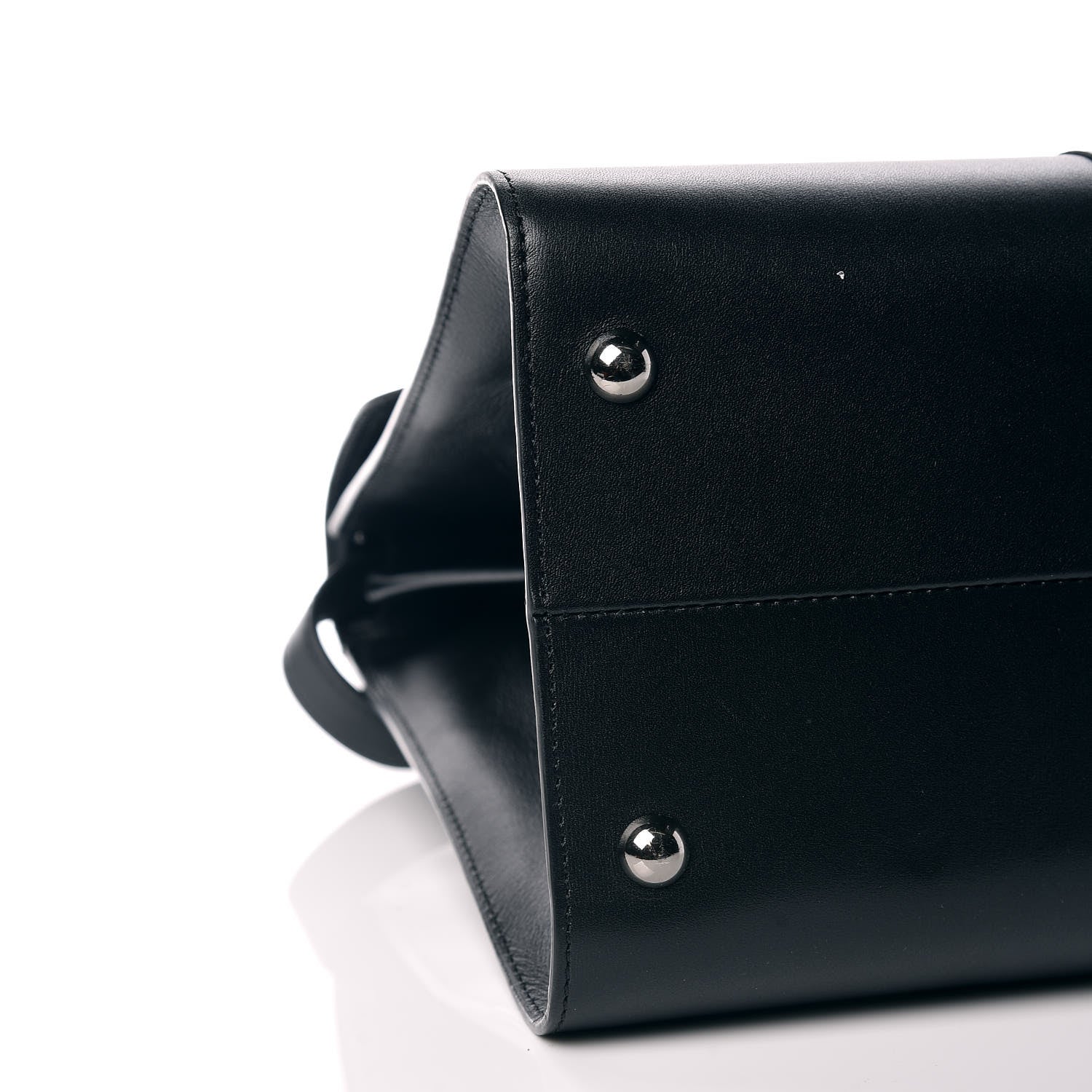 Delvaux Calfskin MM L'Humour Brillant Satchel Black 5 of 9