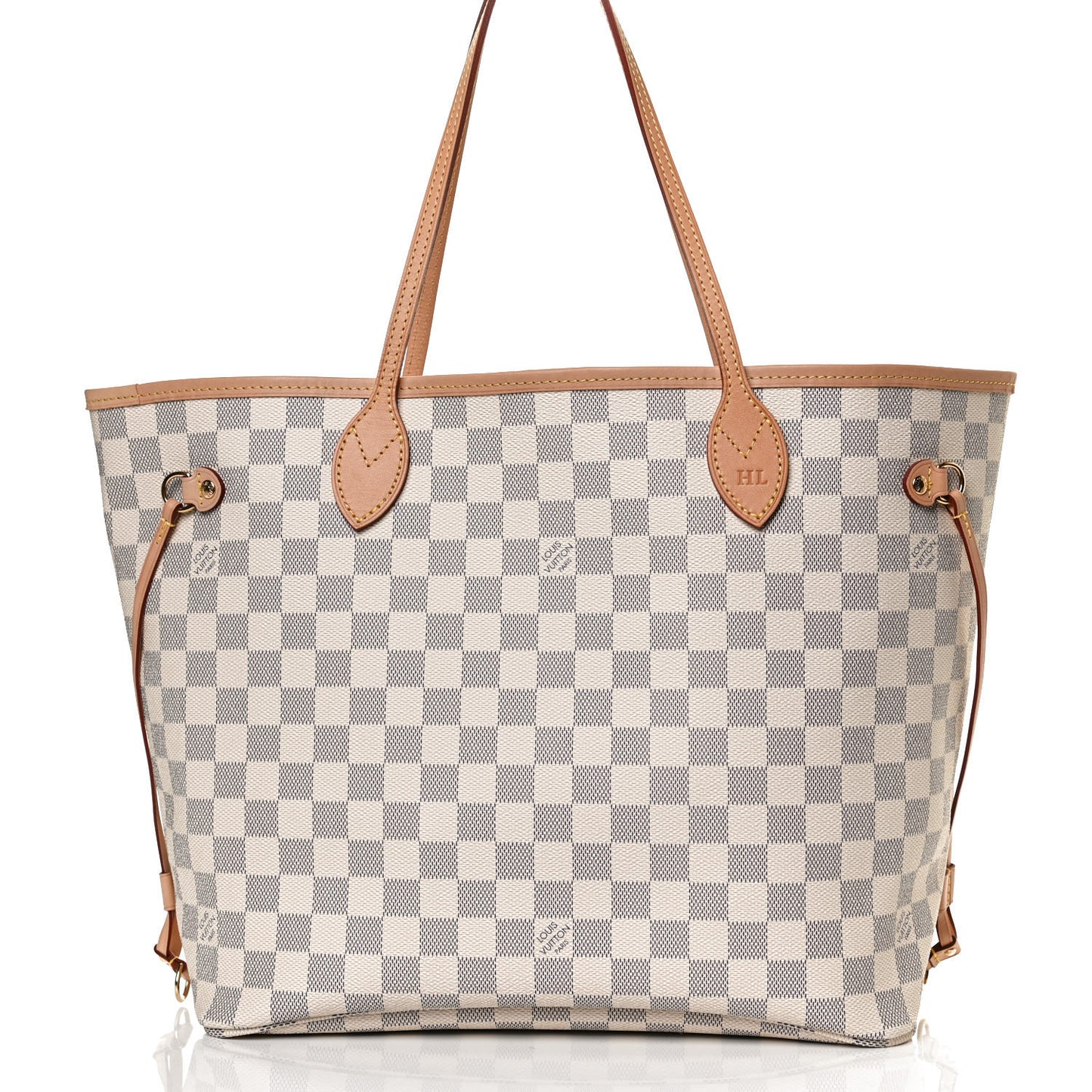 Damier Azur Neo Neverfull MM Rose Ballerine