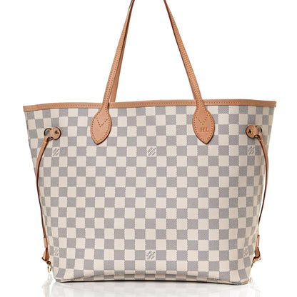 Louis Vuitton Damier Azur Neo Neverfull MM Rose Ballerine 10 of 17