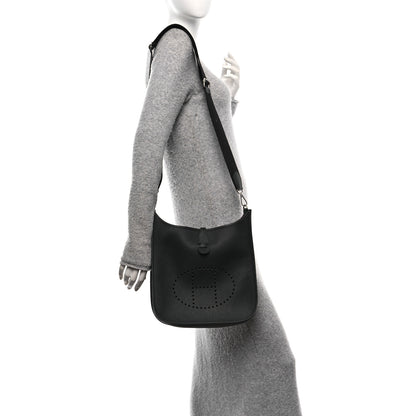 Hermes Taurillon Clemence EVELYNE III PM Black 2 of 11