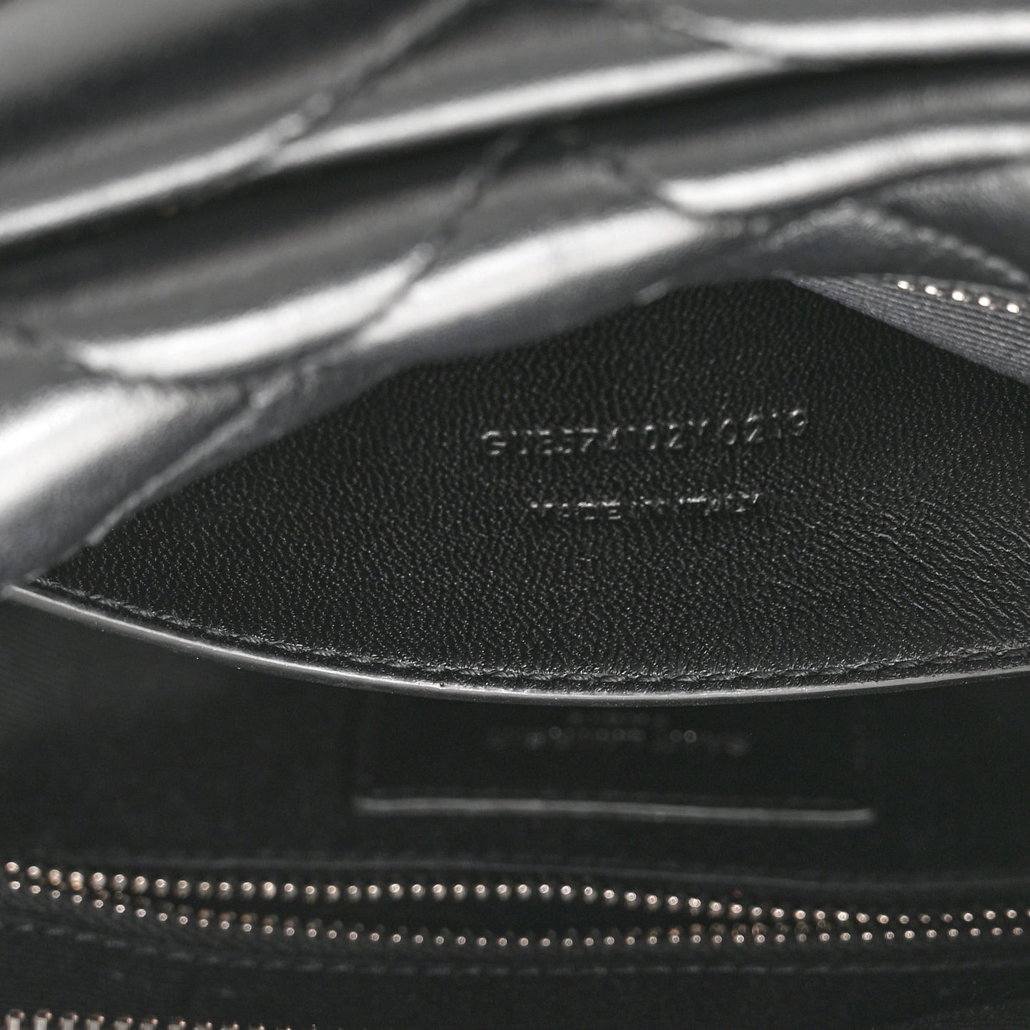 Calfskin Y Quilted Monogram Small Loulou Bowling Bag Black