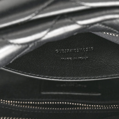 Saint Laurent Calfskin Y Quilted Monogram Small Loulou Bowling Bag Black 7 of 11