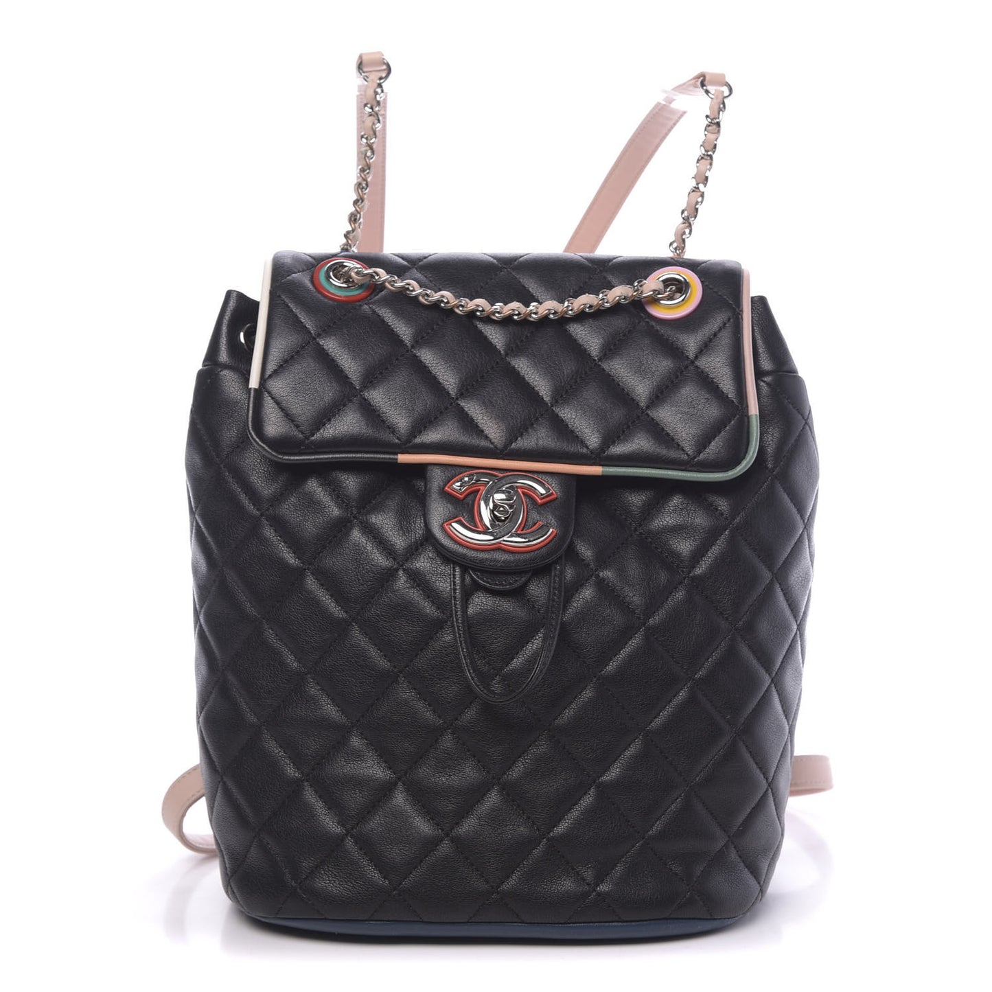 Lambskin Quilted Small Cuba Urban Spirit Backpack Black