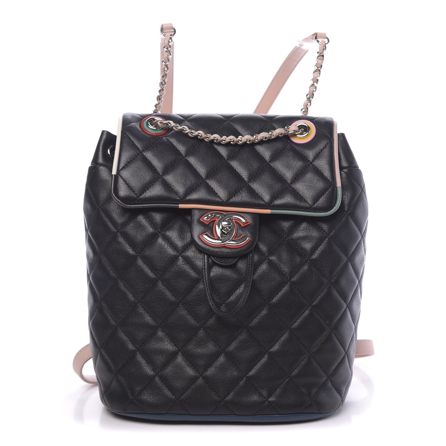 Chanel Lambskin Quilted Small Cuba Urban Spirit Backpack Black 1 of 9