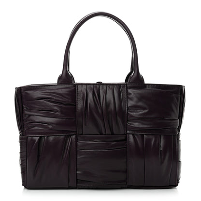 Bottega Veneta Foulard Intrecciato Pleated Medium Arco Tote Dark Mystic 1 of 11