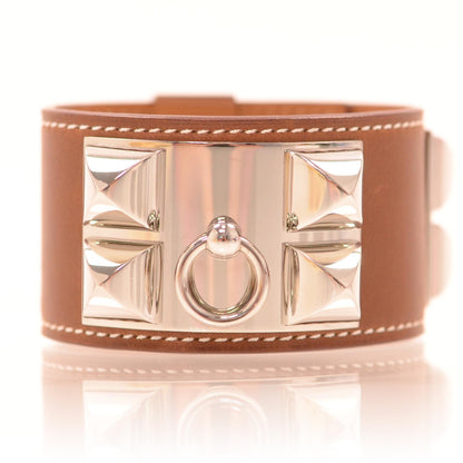 Hermes Barenia Collier de Chien CDC Bracelet Fauve 1 of 8