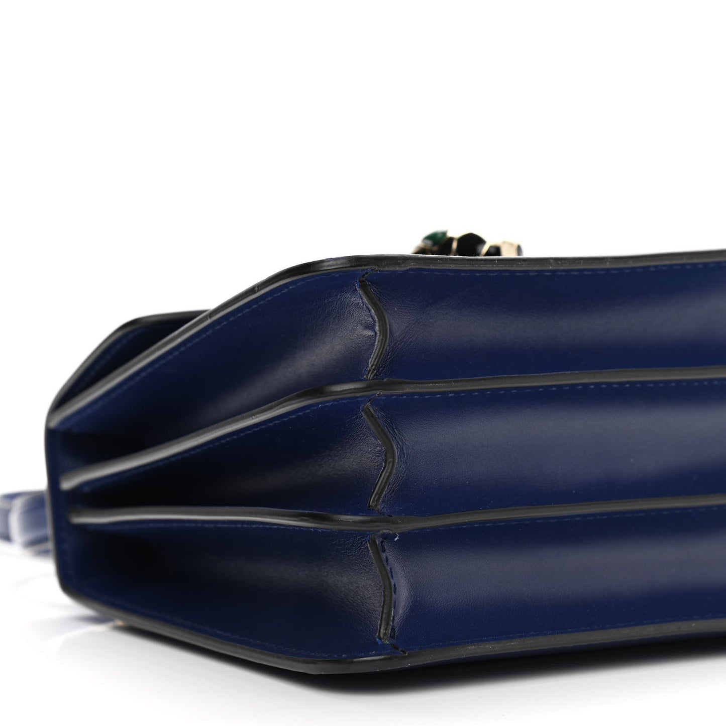 Calfskin Serpenti Forever Top Handle Blue