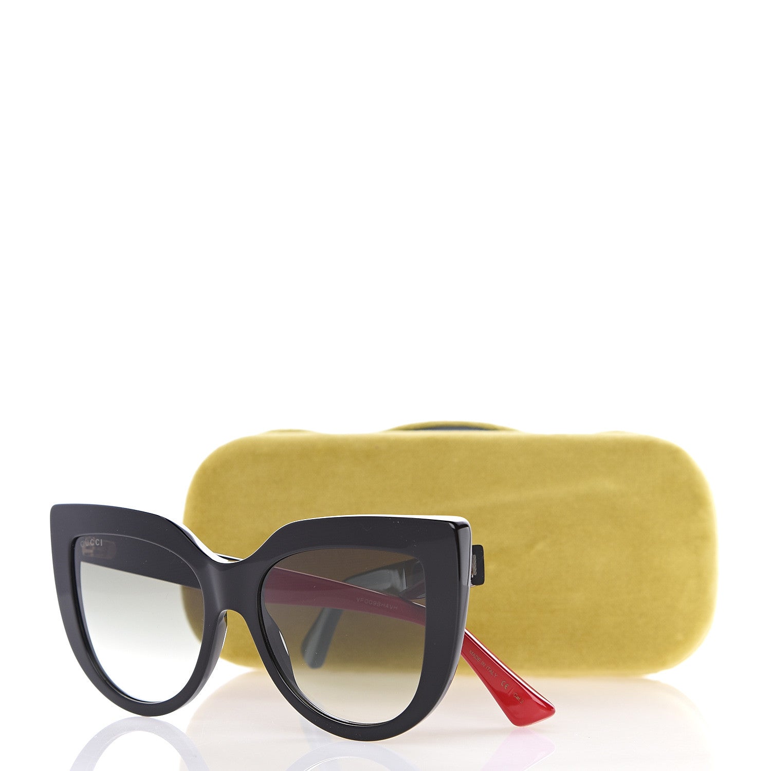 Gucci Cat Eye Sunglasses GG 0164/S Black 8 of 8