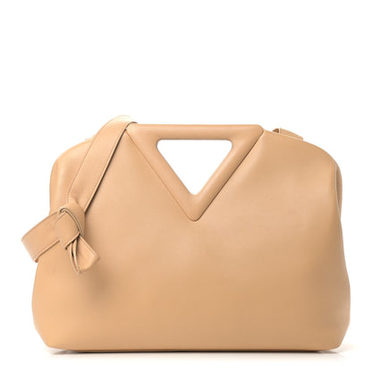 Bottega Veneta Calfskin Medium The Point Triangle Bag Almond 1 of 9