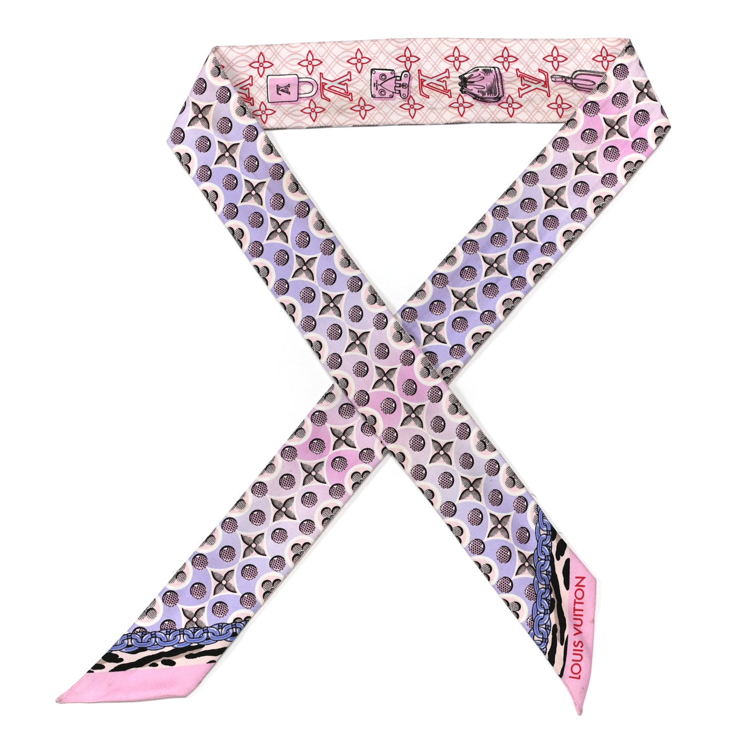 Silk Monogram Bubblegram BB Bandeau Blush