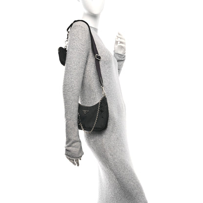 Prada Nylon Re-Edition 2005 Shoulder Bag Black 2 of 11