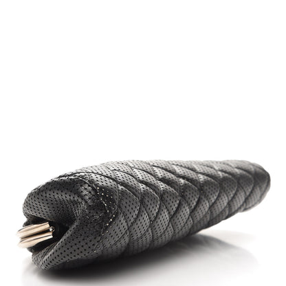 Chanel Lambskin Perforated Timeless Clutch Black 4 of 10