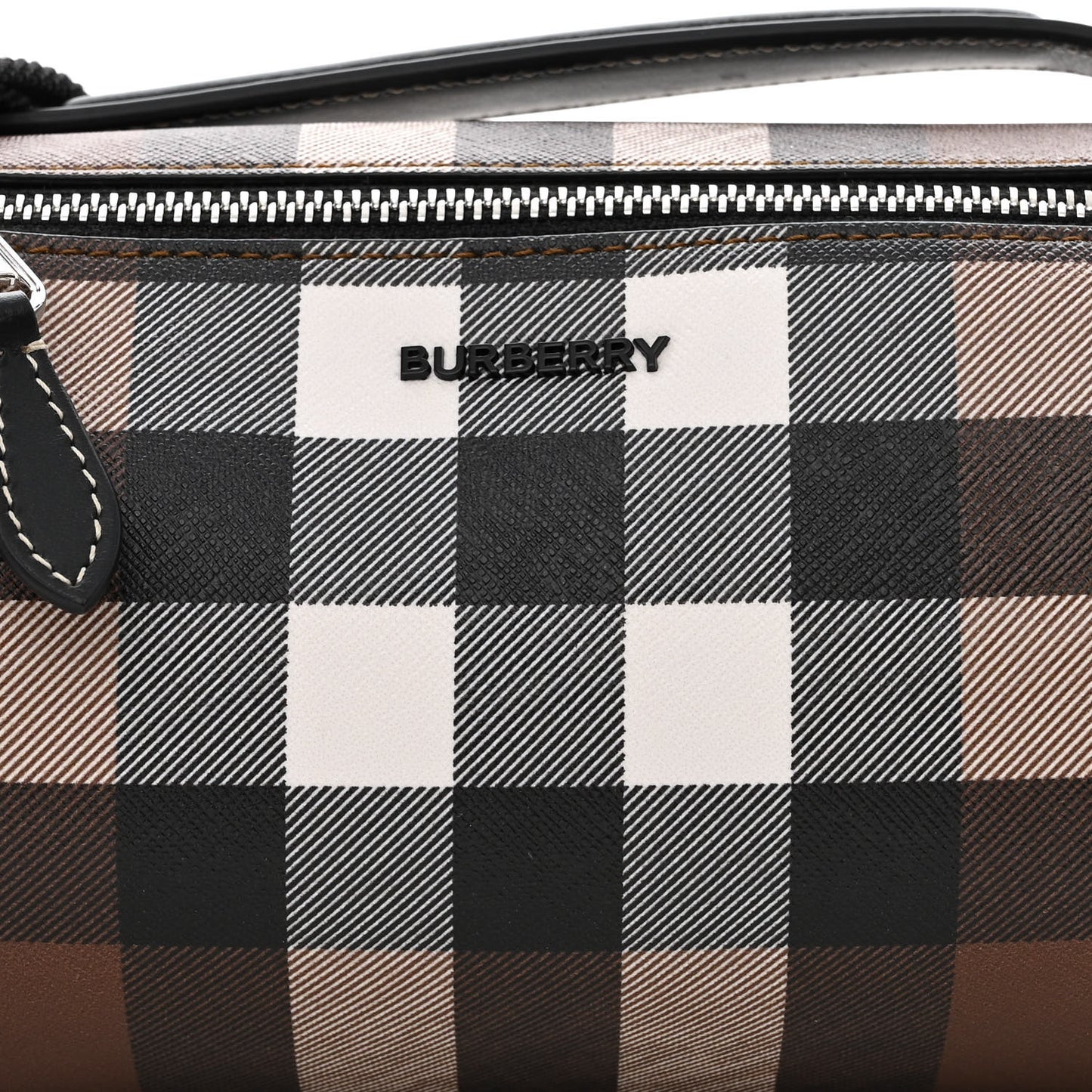 E-canvas Check Sound Crossbody Dark Birch Brown