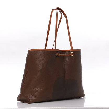 Saint Laurent Calfskin Medium Neo Double Reversible Tote Orange Brown 3 of 16