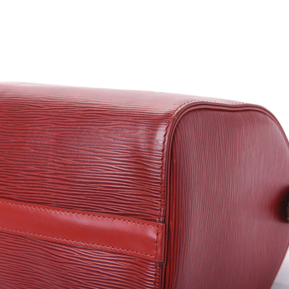 Louis Vuitton Epi Speedy 25 Castillan Red 9 of 10