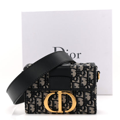 Christian Dior Oblique 30 Montaigne Box Bag Blue Blue 10 of 10