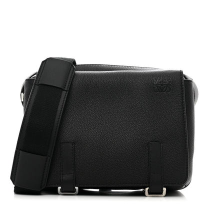 Loewe Soft Grained Calfskin XS Military Messenger Bag Black 1 of 9