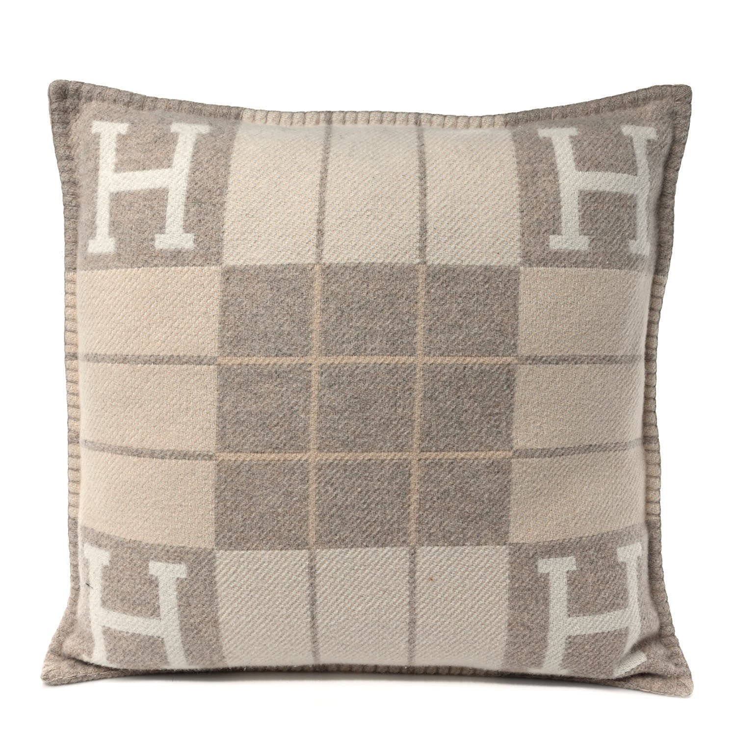 Hermes Wool Cashmere Avalon III Pillow PM Coco Camomille 1 of 5