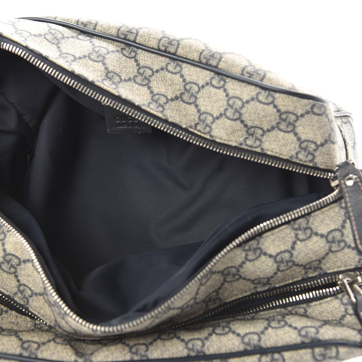GG Supreme Monogram Toiletry Case Navy