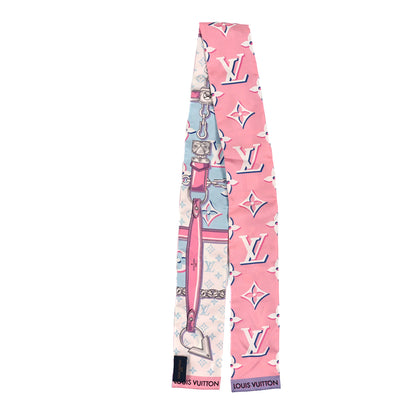 Louis Vuitton Silk Monogram Escale Perfect Match Bandeau Bleu Rose 2 of 3