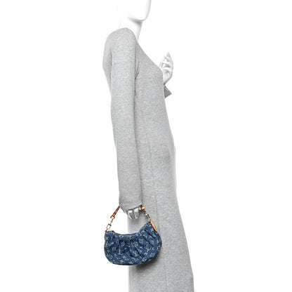 Louis Vuitton Monogram Denim Pochette Valley Blue 2 of 10
