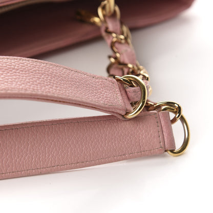 Chanel Caviar Quilted Grand Shopping Tote GST Pink 20 of 21