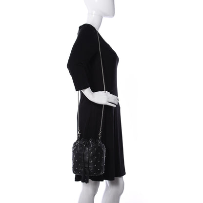 Miu Miu Nappa Studded Bucket Bag in Black 2 of 8