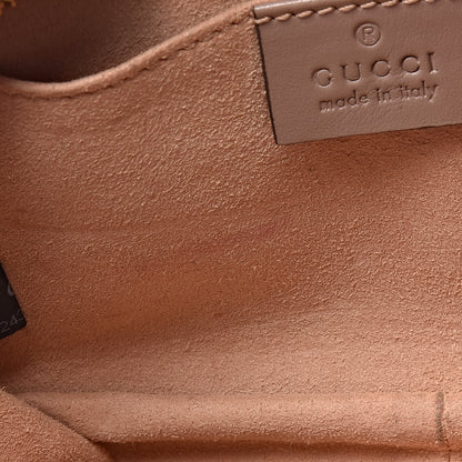 Gucci Calfskin Matelasse Mini GG Marmont Chain Shoulder Bag Nude 10 of 12