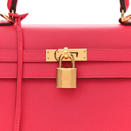 Hermes Epsom Kelly Sellier 25 Rose Extreme 10 of 11