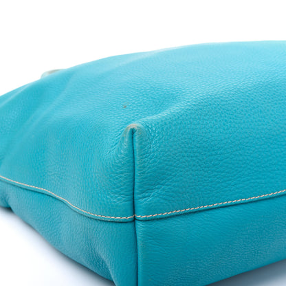Prada Vitello Daino Shopping Tote Turchese 5 of 10