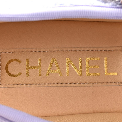 Chanel Wool Tweed Patent Mary Jane Flats 39 Lilac 8 of 12