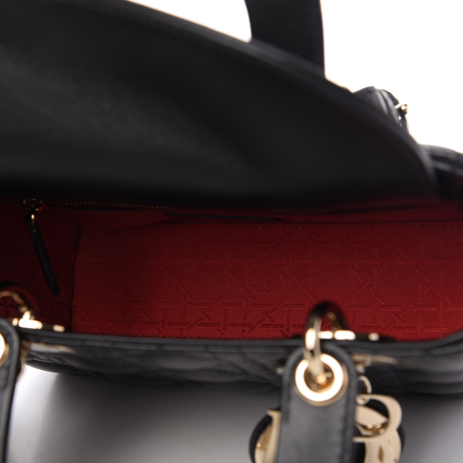 Christian Dior Lambskin Cannage Small My ABCDior Lady Dior Black 5 of 10