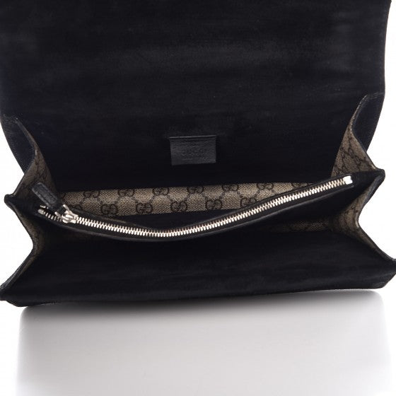 GG Supreme Monogram Small Dionysus Shoulder Bag Black